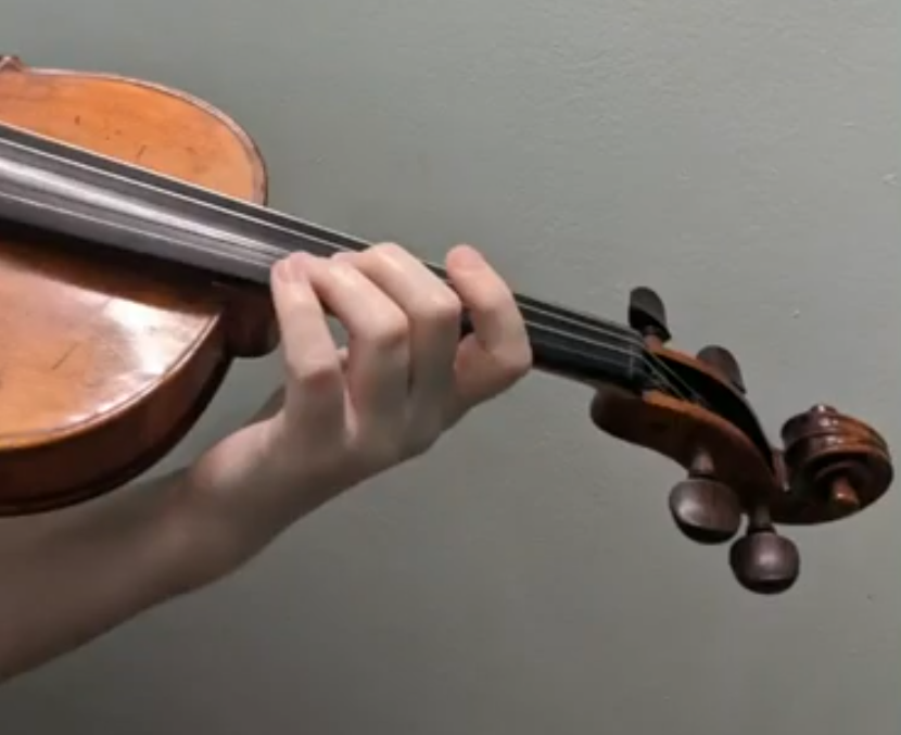 violin and my left hand